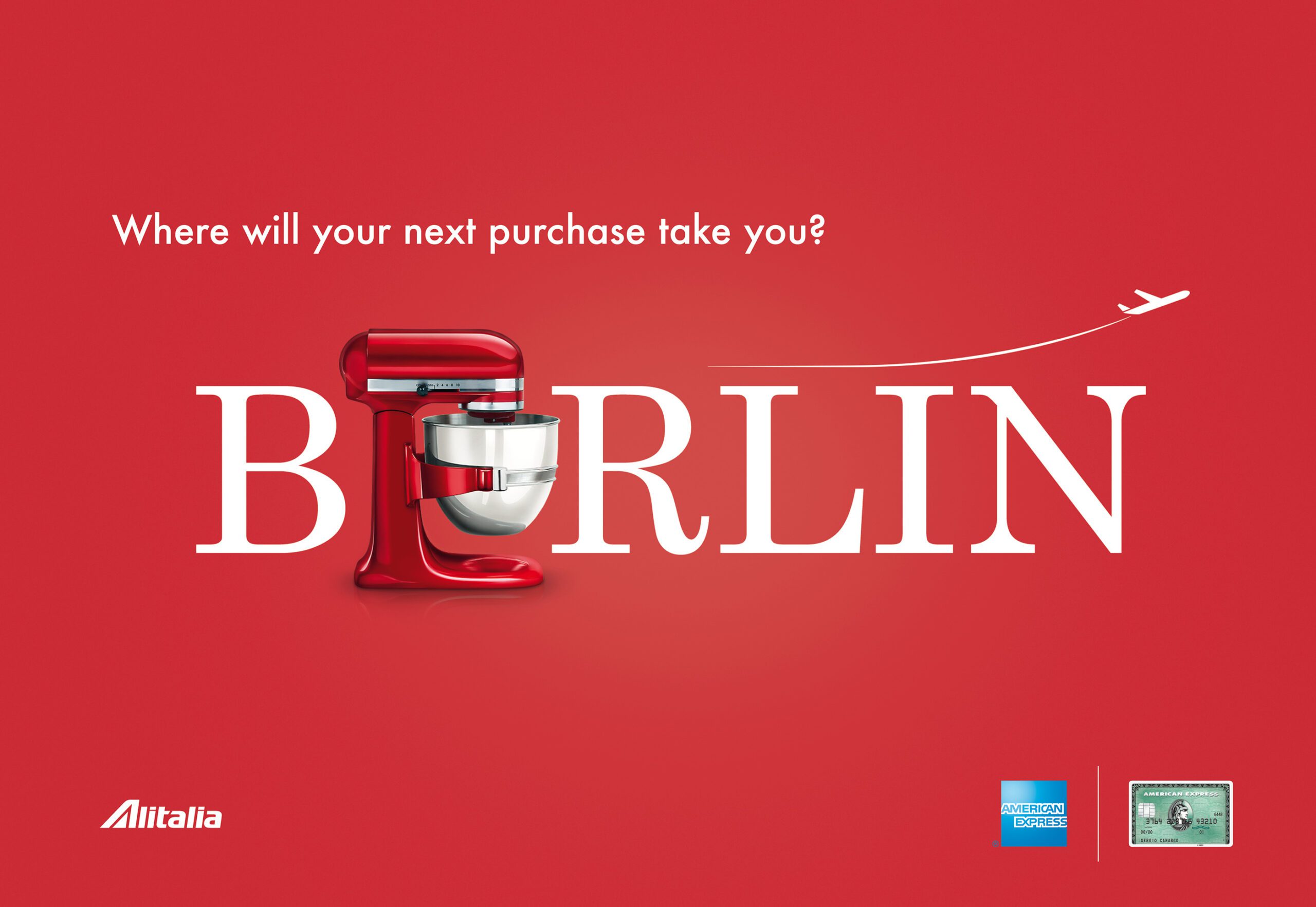 Amex Alitalia Berlin campaign