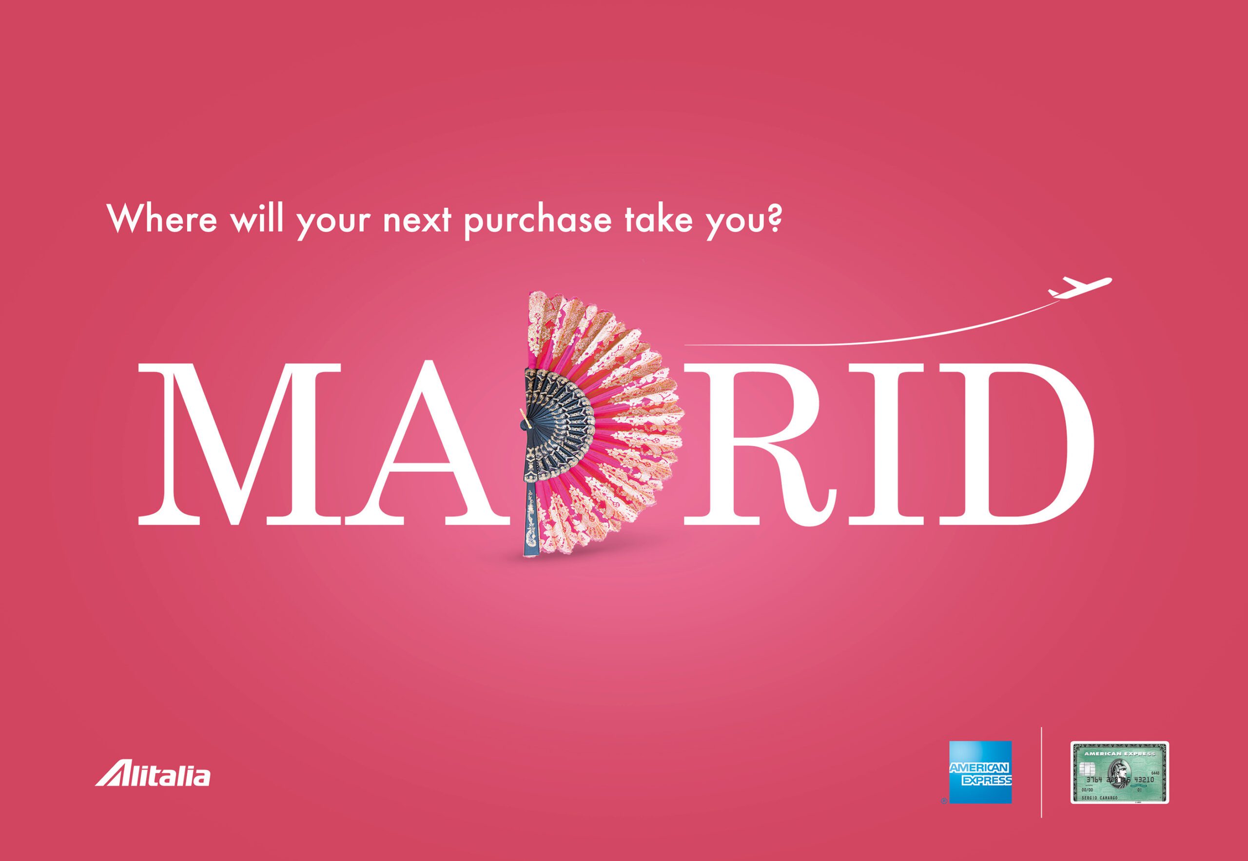 Amex Alitalia Madrid campaign