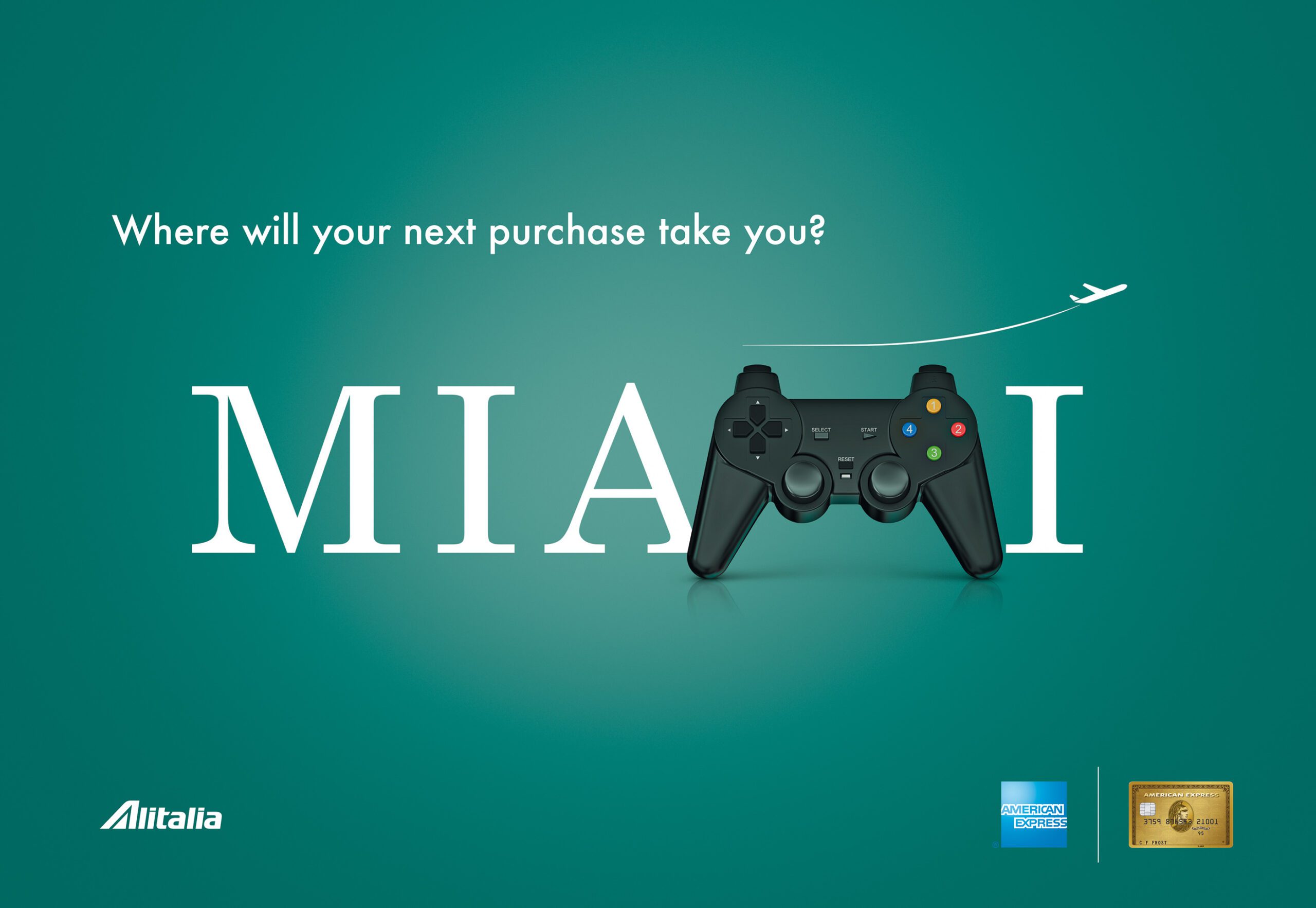 Amex Alitalia Miami campaign