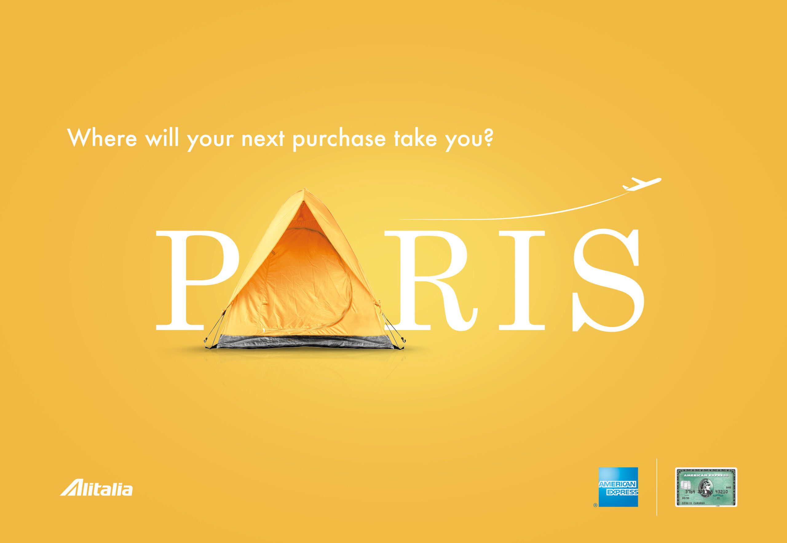 Amex Alitalia Paris campaign