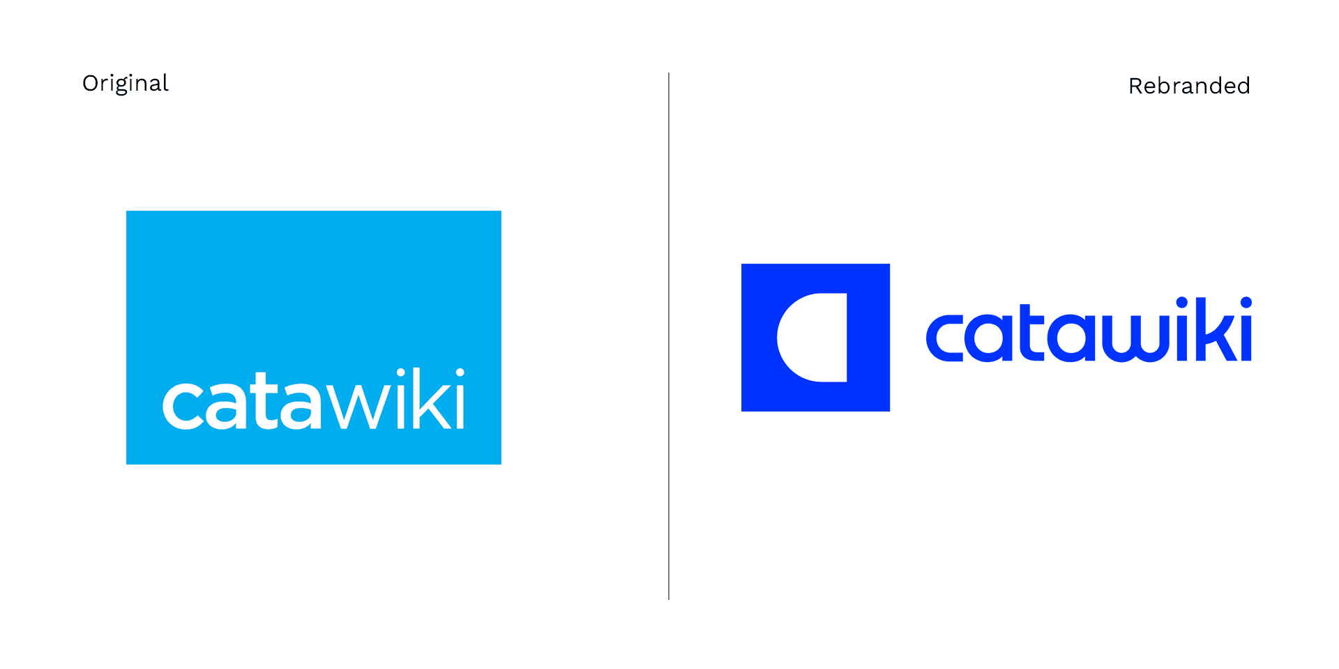 Catawiki logo before and after