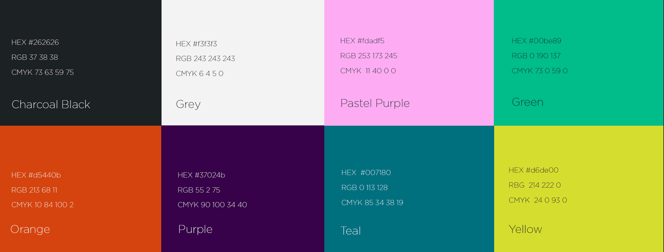 Firstleaf colour palette