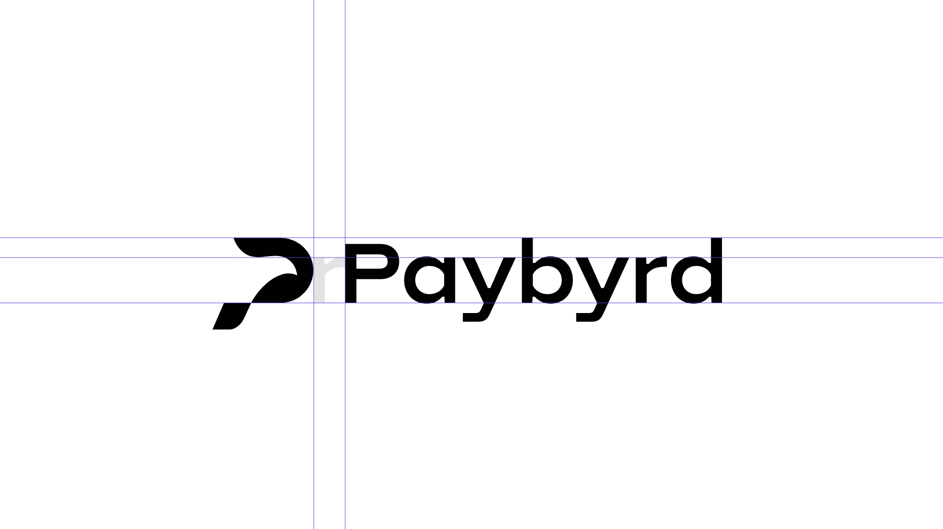 Paybyrd logo construction grid